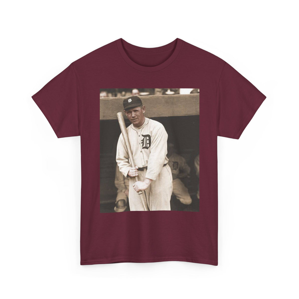 Vintage Detroit Baseball Photo T-Shirt — Retro Sports Legend Graphic Tee