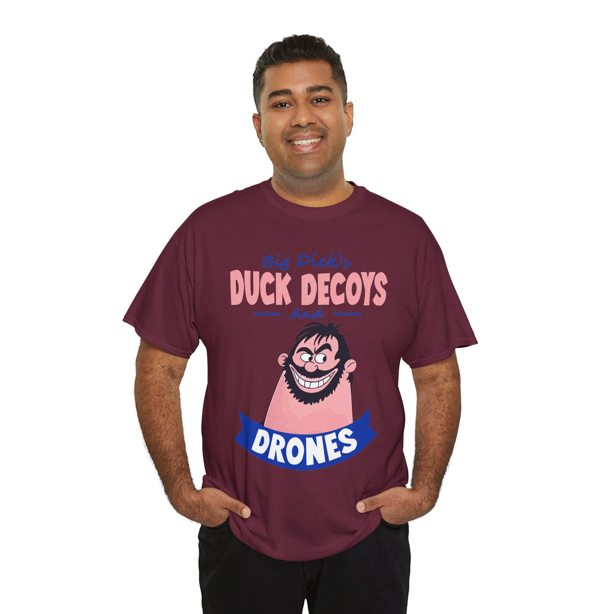 Duck Decoys and Drones T-Shirt — Funny Hunting Cartoon Tee