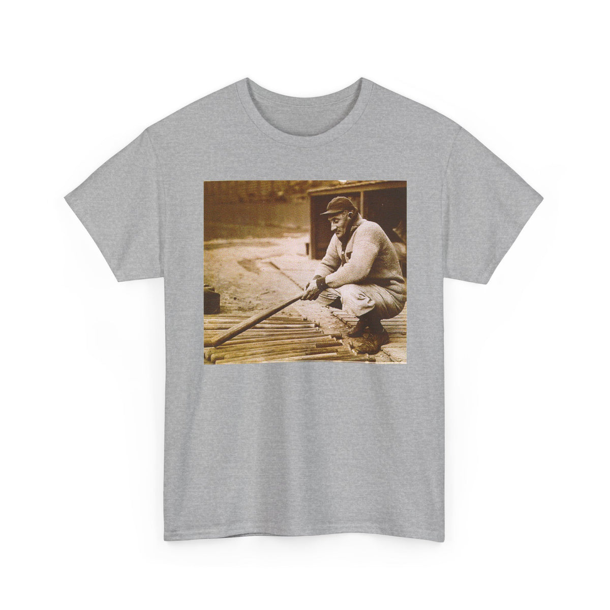 Vintage Baseball Photo T-Shirt – Retro Classic Baseball Player Tee