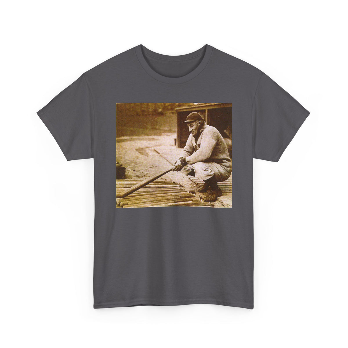 Vintage Baseball Photo T-Shirt – Retro Classic Baseball Player Tee