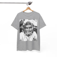 Vintage Baseball Catcher Portrait T-Shirt – Sports Tee