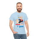Popeye "I Yam What I Yam" Graphic Tee — Retro Cartoon Sailor Humor T-Shirt