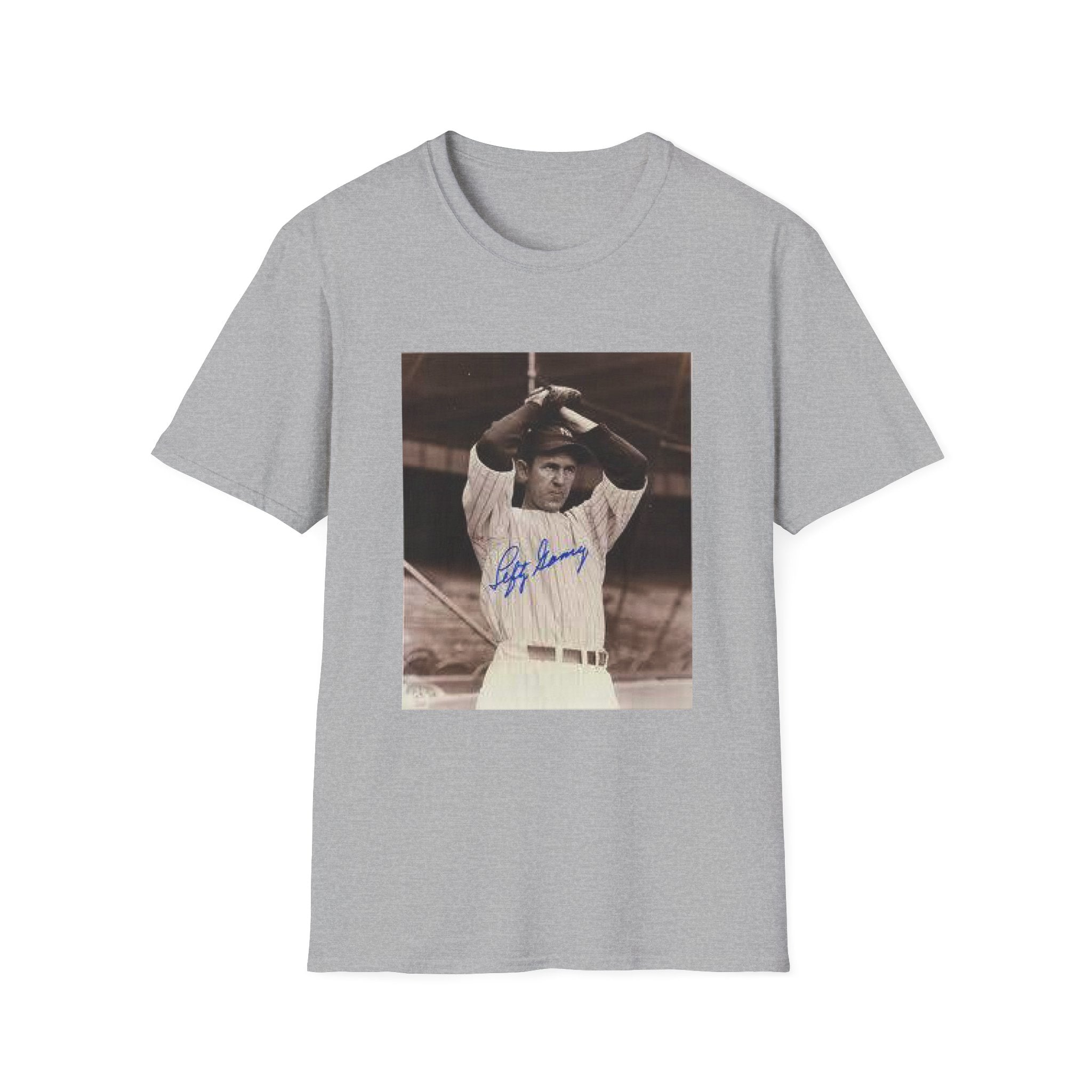Vintage Baseball Photo T-Shirt — Iconic Signed Player Graphic Tee