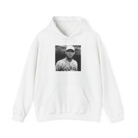 Vintage Baseball Player Hoodie — Classic Sports Graphic Pullover