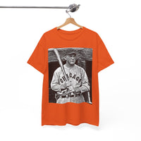 Vintage Chicago Baseball Photo T-Shirt — Retro Black & White Player Legend Tee