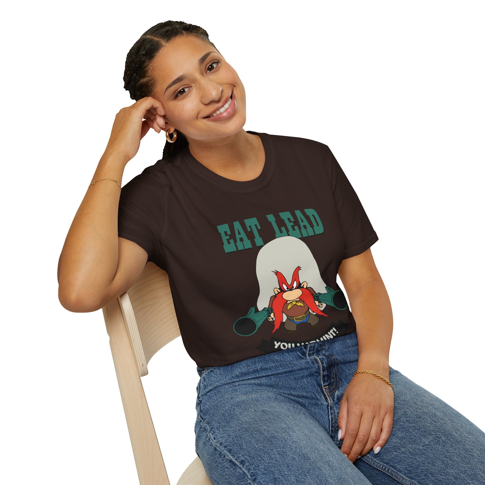 Eat Lead Varmint T-Shirt — Funny Looney Tunes-Inspired Graphic Tee