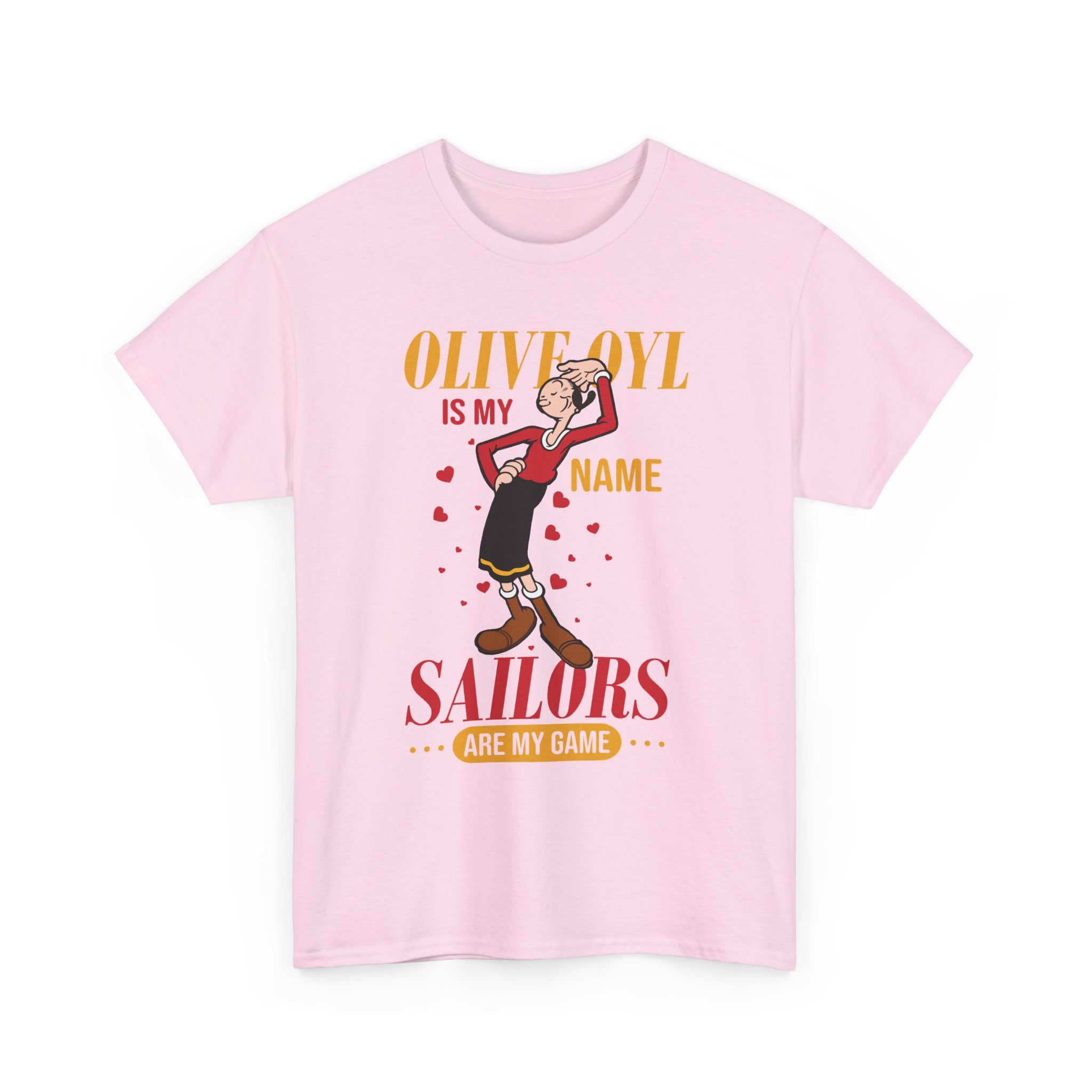 Popeye "Olive Oyl Is My Name, Sailors Are My Game" Graphic T-Shirt