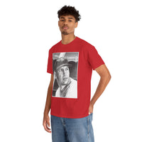 Vintage Baseball Portrait T-Shirt – Classic Retro Player Tee