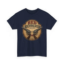 Red Revolver Graphic T-Shirt — Retro Western Guns Emblem