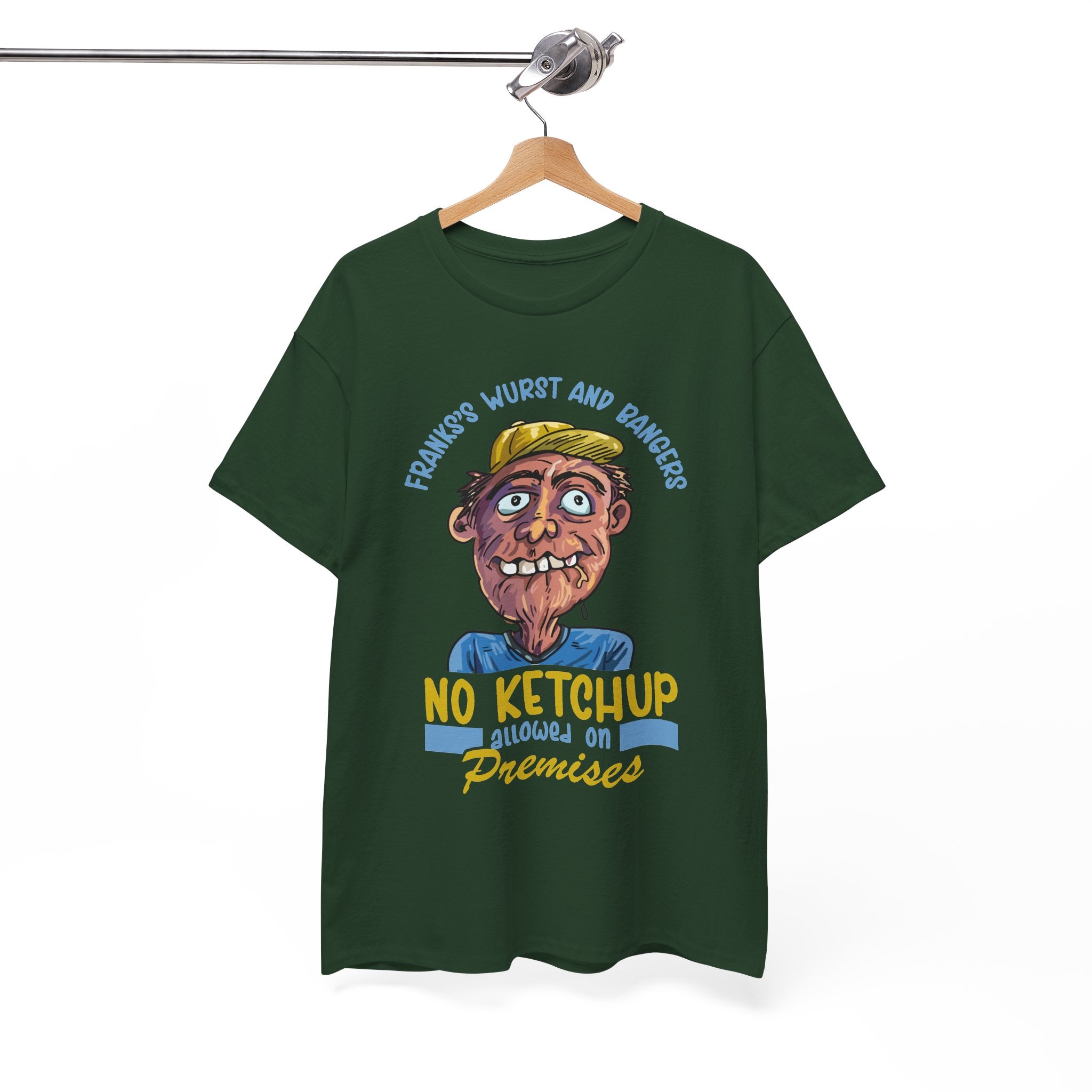 ''No Ketchup Allowed on Premises'' Funny Food Humor Graphic Tee