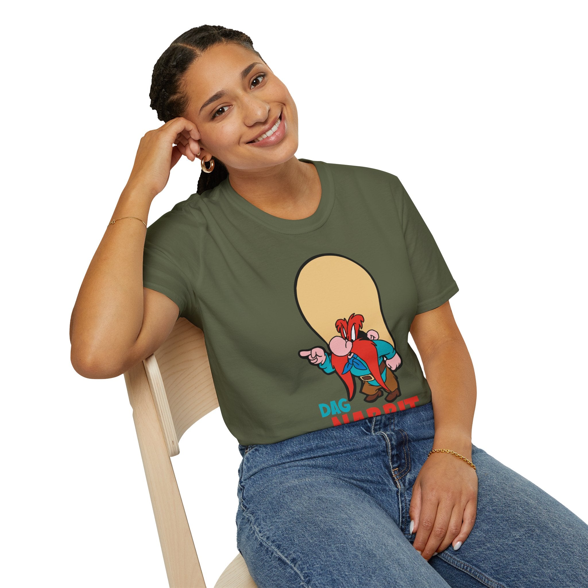 T-Shirt — Retro 'Dag Nabbit' Cartoon Character Tee