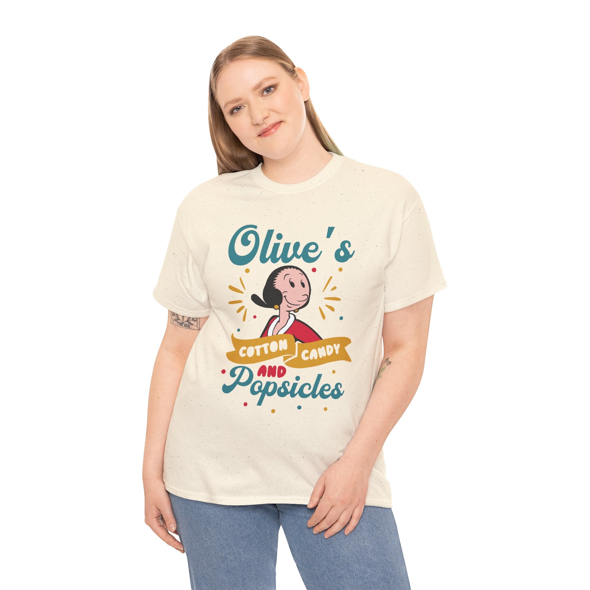 Cotton Candy and Popsicles Tee – Olive’s Retro Summer T‑Shirt