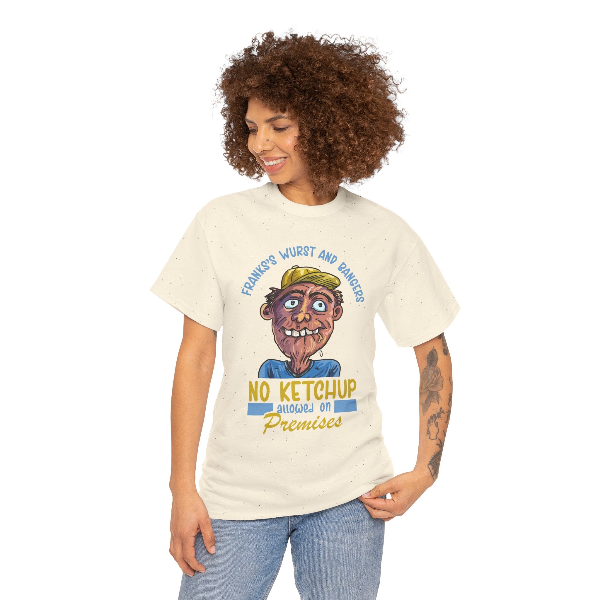 ''No Ketchup Allowed on Premises'' Funny Food Humor Graphic Tee