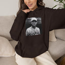 Vintage Baseball Player Hoodie — Classic Sports Graphic Pullover