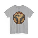 Red Revolver Graphic T-Shirt — Retro Western Guns Emblem