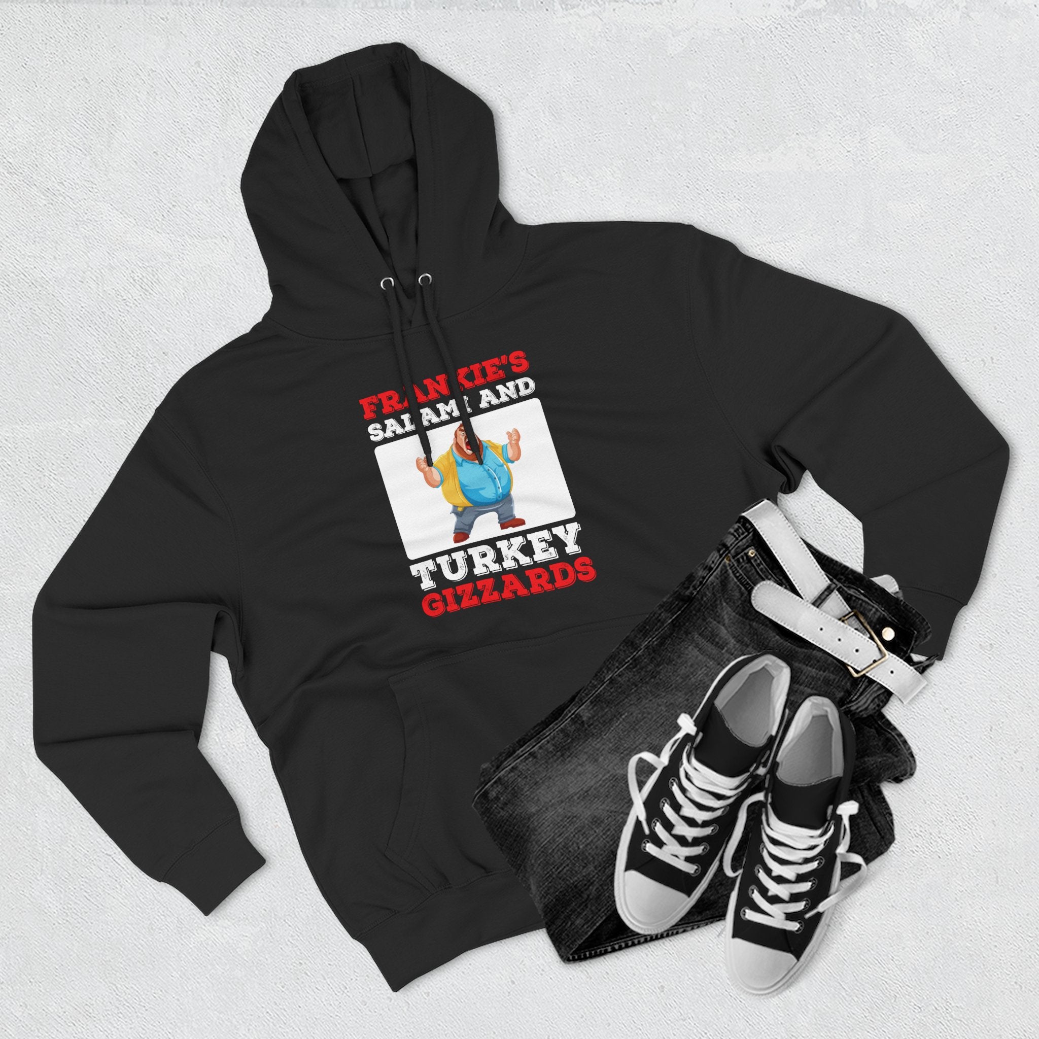 Frankie's Gizzards Hoodie — Funny Retro Character Pullover