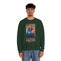 I Ran The Boston Marathon Drink Concession Sweatshirt - Funny Marathon Humor Crewneck