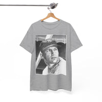 Vintage Baseball Portrait T-Shirt – Classic Retro Player Tee