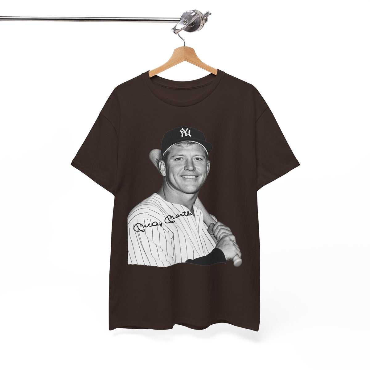 Vintage Baseball T-Shirt – Signed Roger Maris Portrait Tee