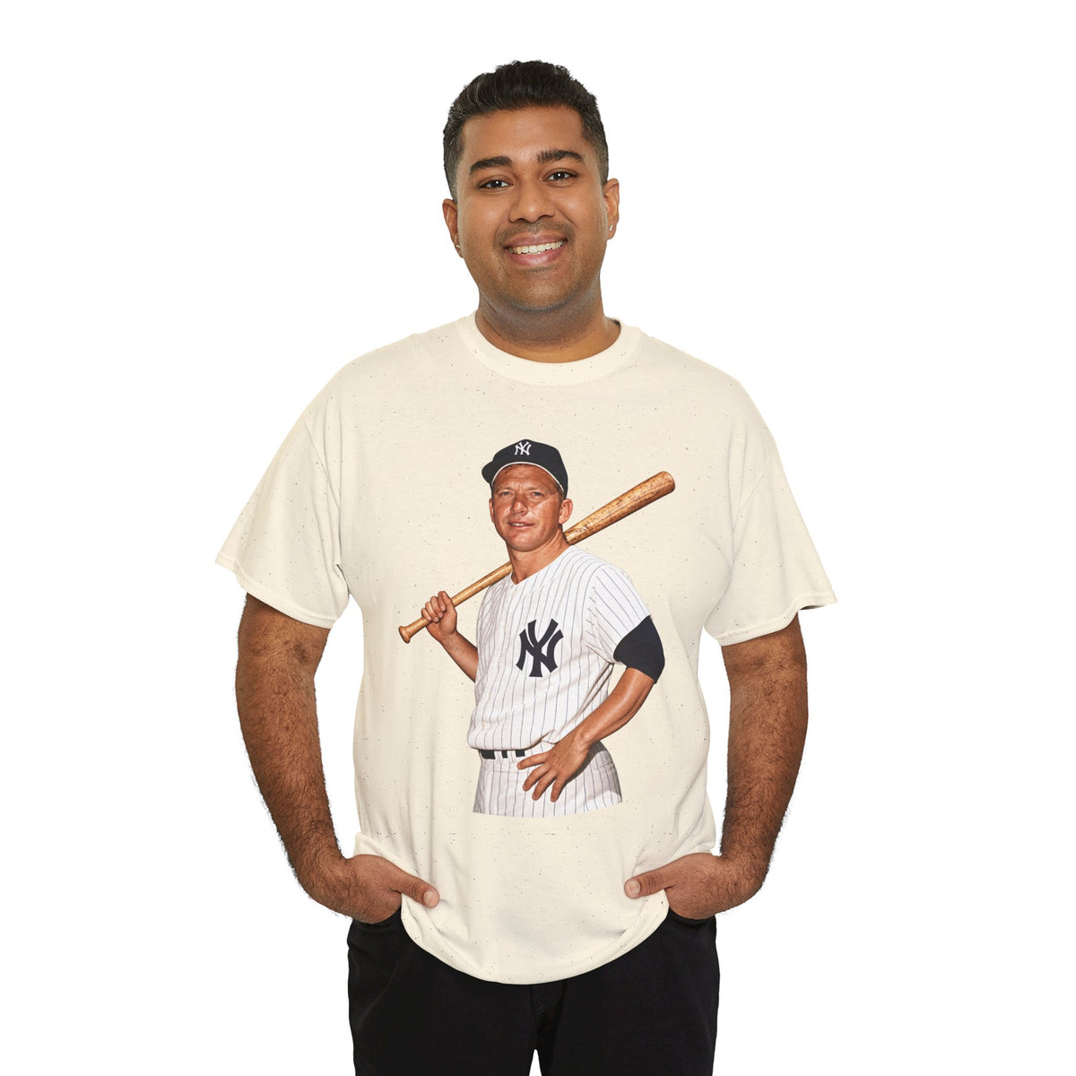 Vintage New York Yankees Baseball Player T-Shirt – Retro Batter Graphic Tee