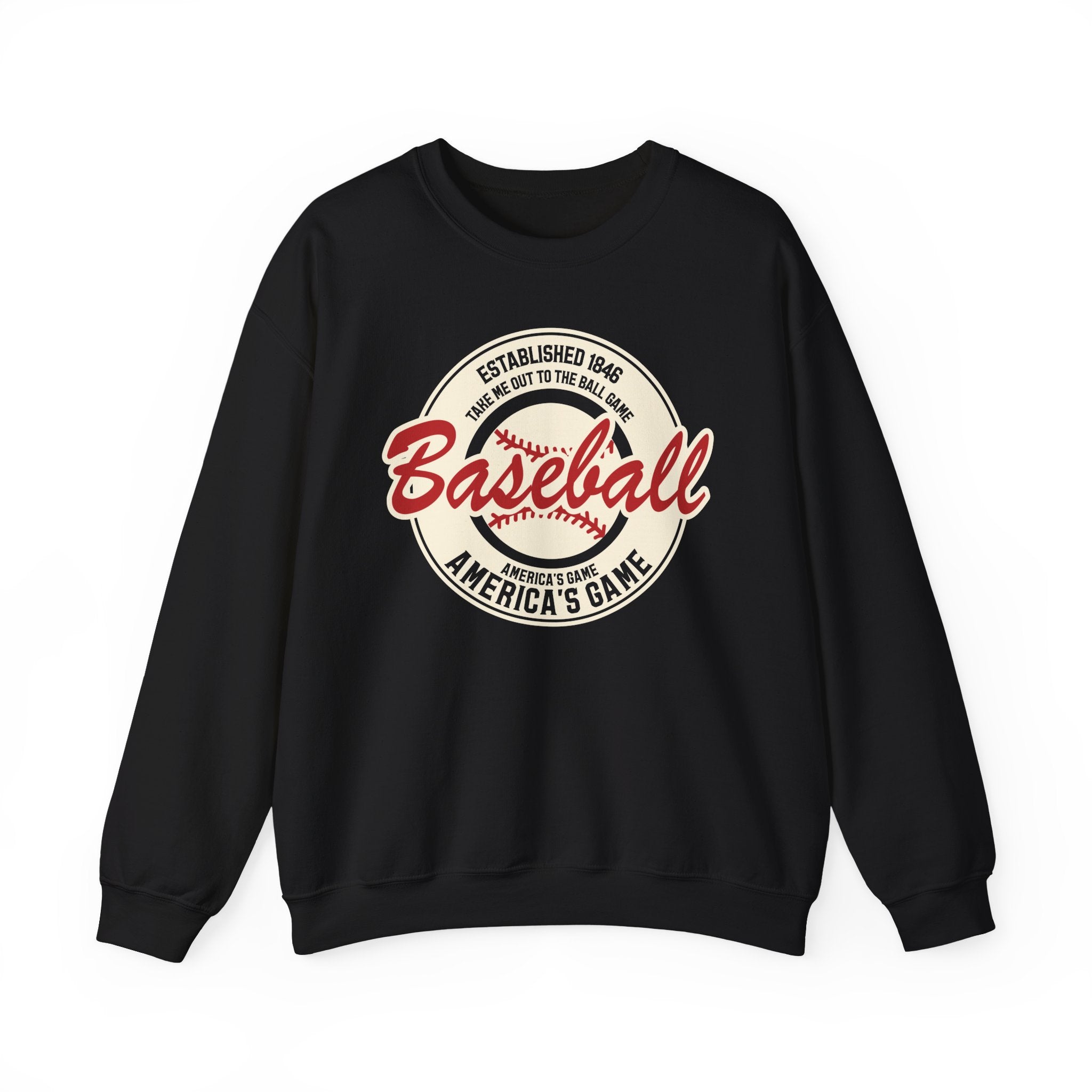 Vintage America's Game Sweatshirt - Classic Baseball Fan Crewneck
