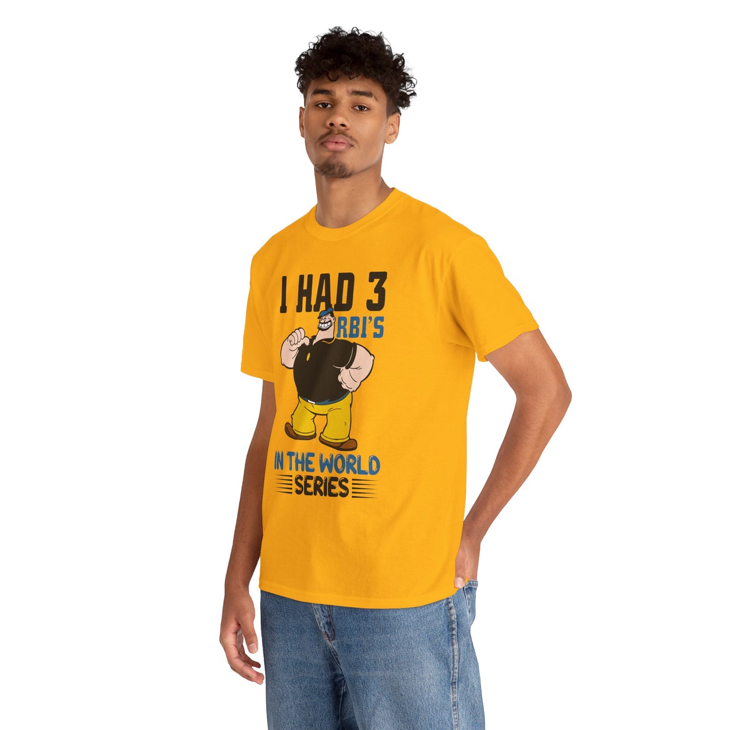 I Had 3 RBIs In the World Series Shirt - Funny Baseball Fan Graphic Tee