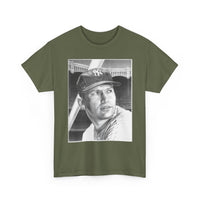 Vintage Baseball Portrait T-Shirt – Classic Retro Player Tee