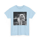 Vintage Baseball Photo T-Shirt – Classic Kneeling Player Graphic Tee