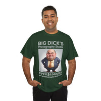 Big Dick's Photography Studio T-Shirt — Funny Novelty Graphic Tee (Open 24 Hours)