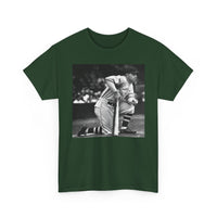 Vintage Baseball Photo T-Shirt – Classic Kneeling Player Graphic Tee