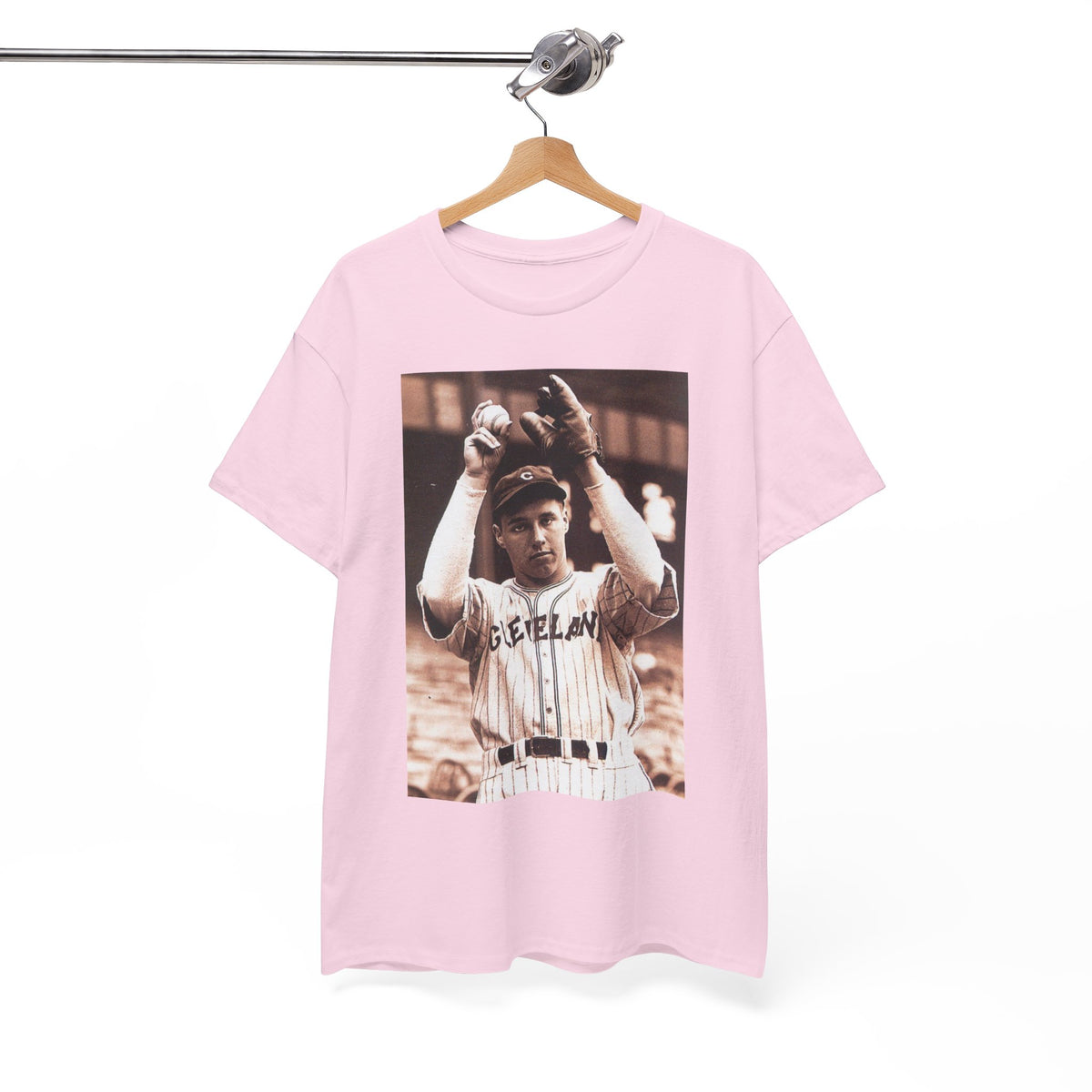 Vintage Cleveland Baseball Photo T-Shirt – Retro Player Graphic Tee