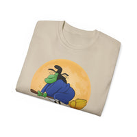 I Fly First Class — Funny Witch Halloween T-Shirt