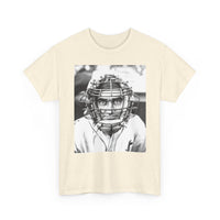 Vintage Baseball Catcher Portrait T-Shirt – Sports Tee