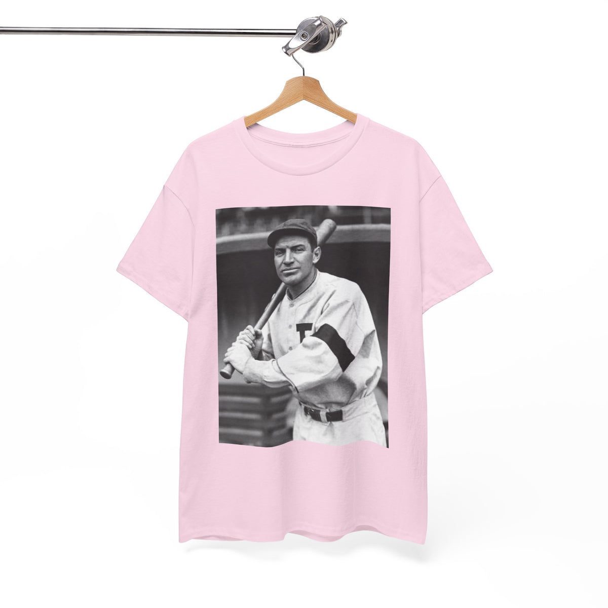 Retro Baseball Player T-Shirt - Old School Black & White Classic Legend Tee