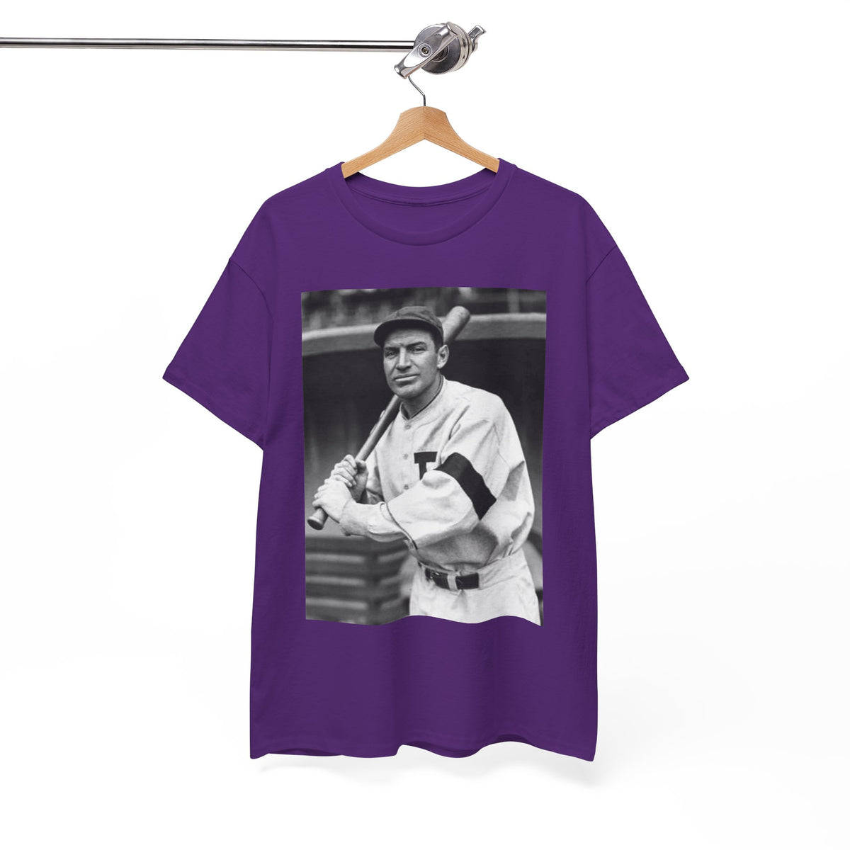 Retro Baseball Player T-Shirt - Old School Black & White Classic Legend Tee