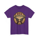 Red Revolver Graphic T-Shirt — Retro Western Guns Emblem