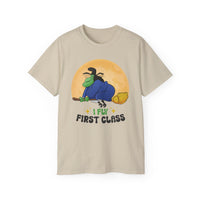 I Fly First Class — Funny Witch Halloween T-Shirt
