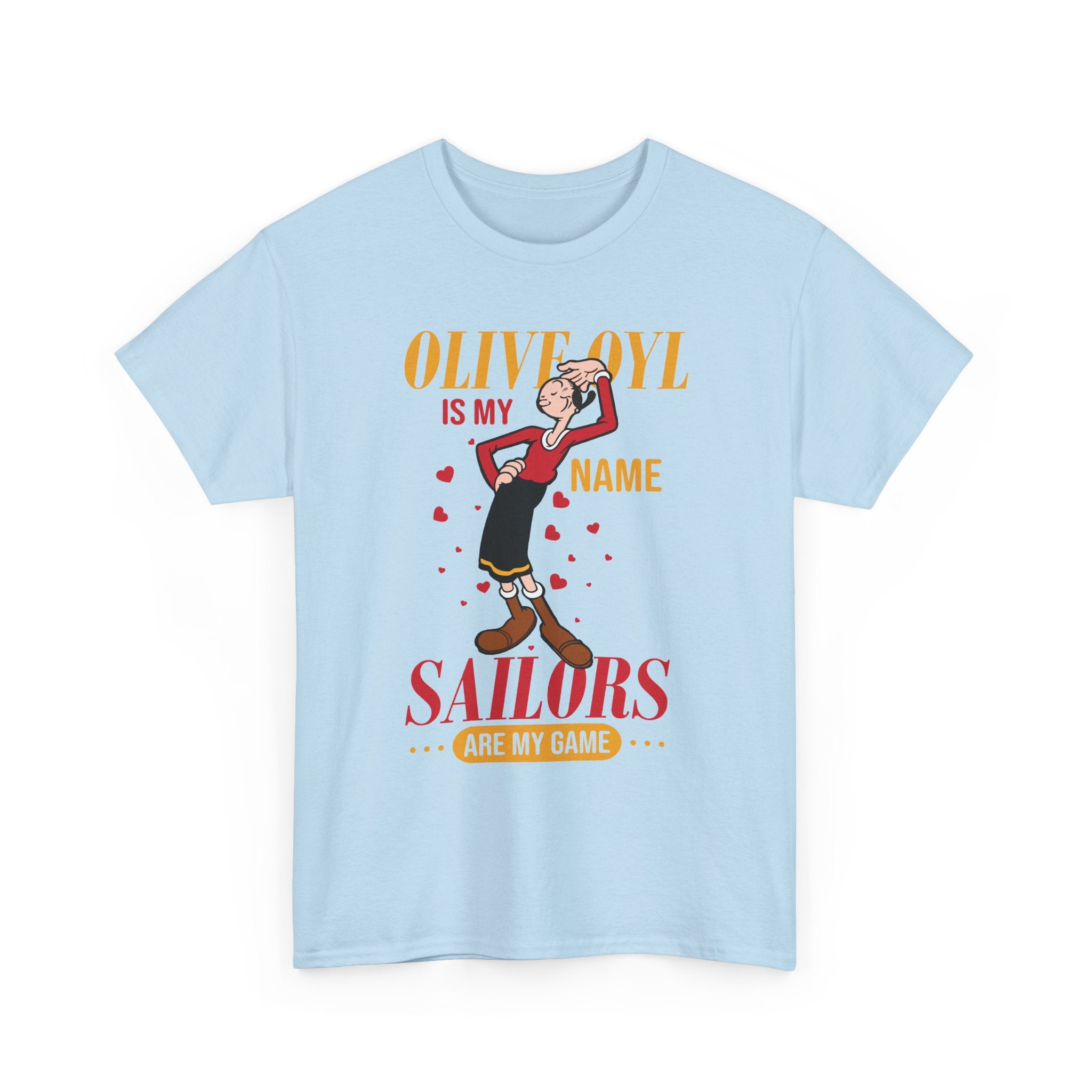 Popeye "Olive Oyl Is My Name, Sailors Are My Game" Graphic T-Shirt