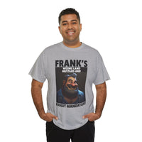Graphic Tee — "Frank's Weenie Land Mustard and Kraut Mandatory" Retro Character T-Shirt