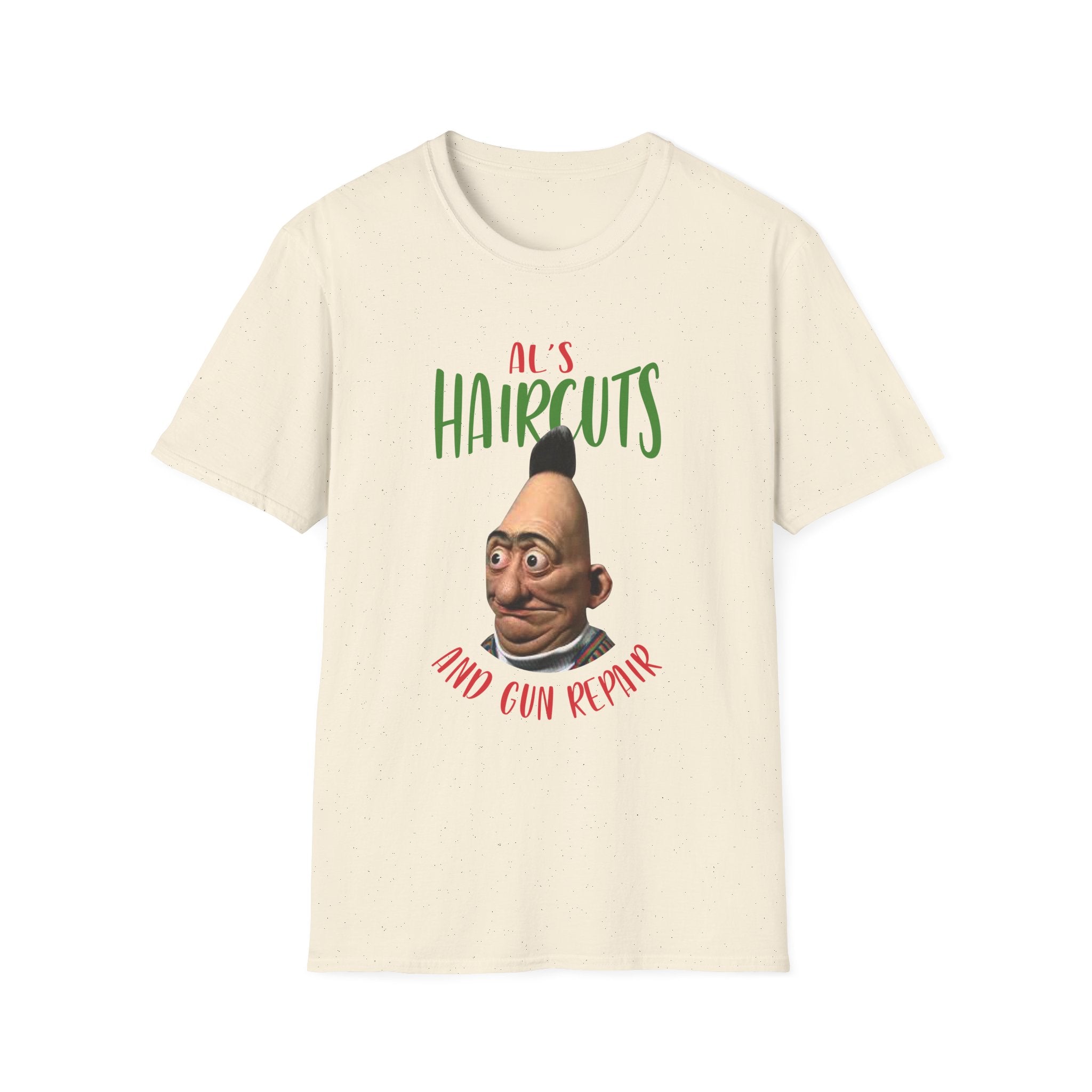 T-Shirt — "Al's Haircuts" Barber Shop Funny Graphic Tee