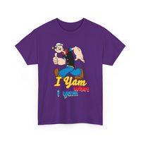 Retro Cartoon 'I Yam What I Yam' Graphic Tee