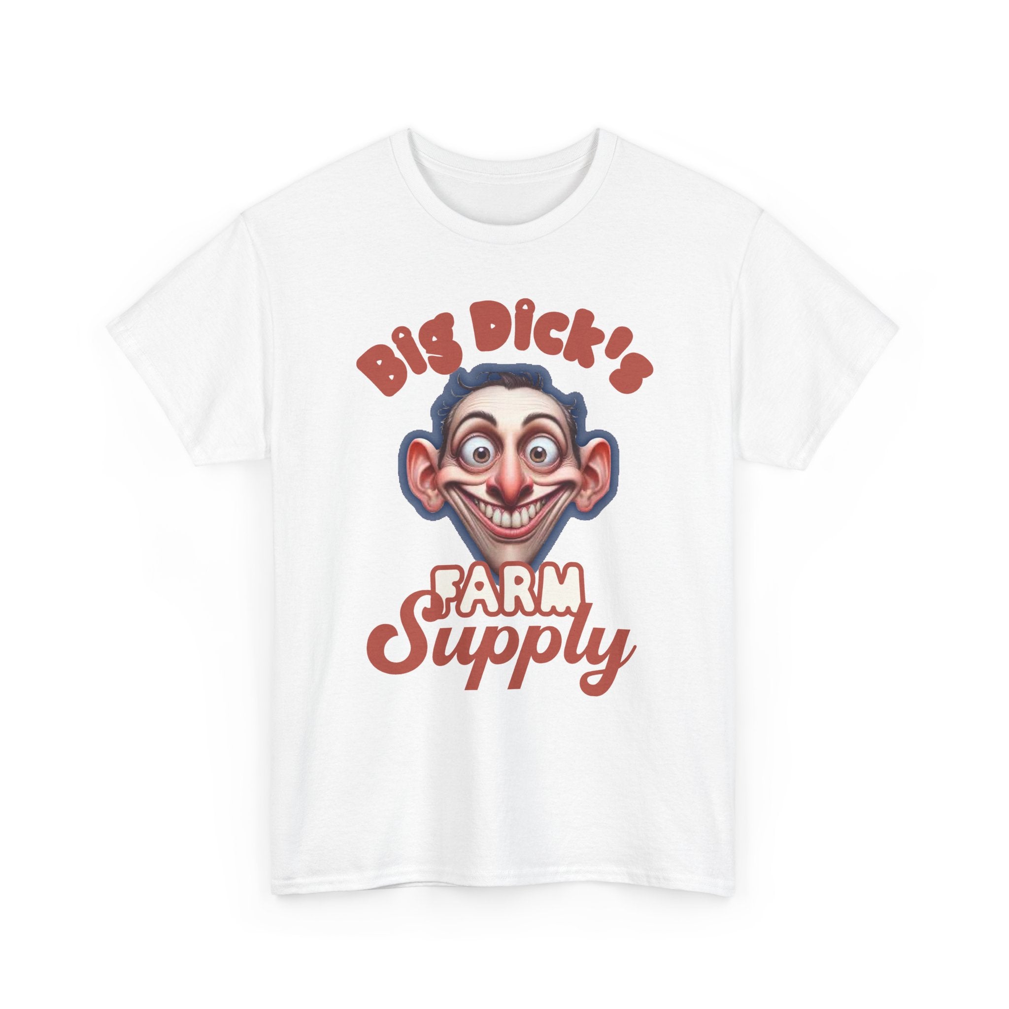 Graphic T‑Shirt — "Big Dick's Farm Supply" Vintage Cartoon Logo Tee