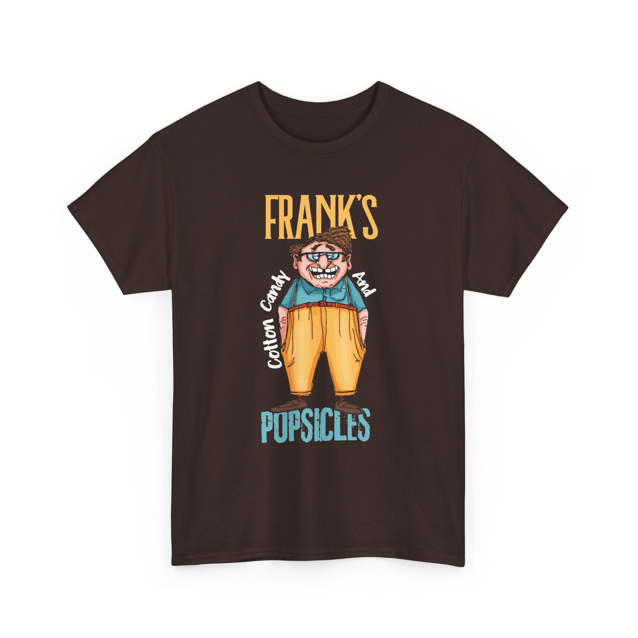 Frank's Cotton Candy & Popsicles T-Shirt – Funny Retro Cartoon Graphic Tee