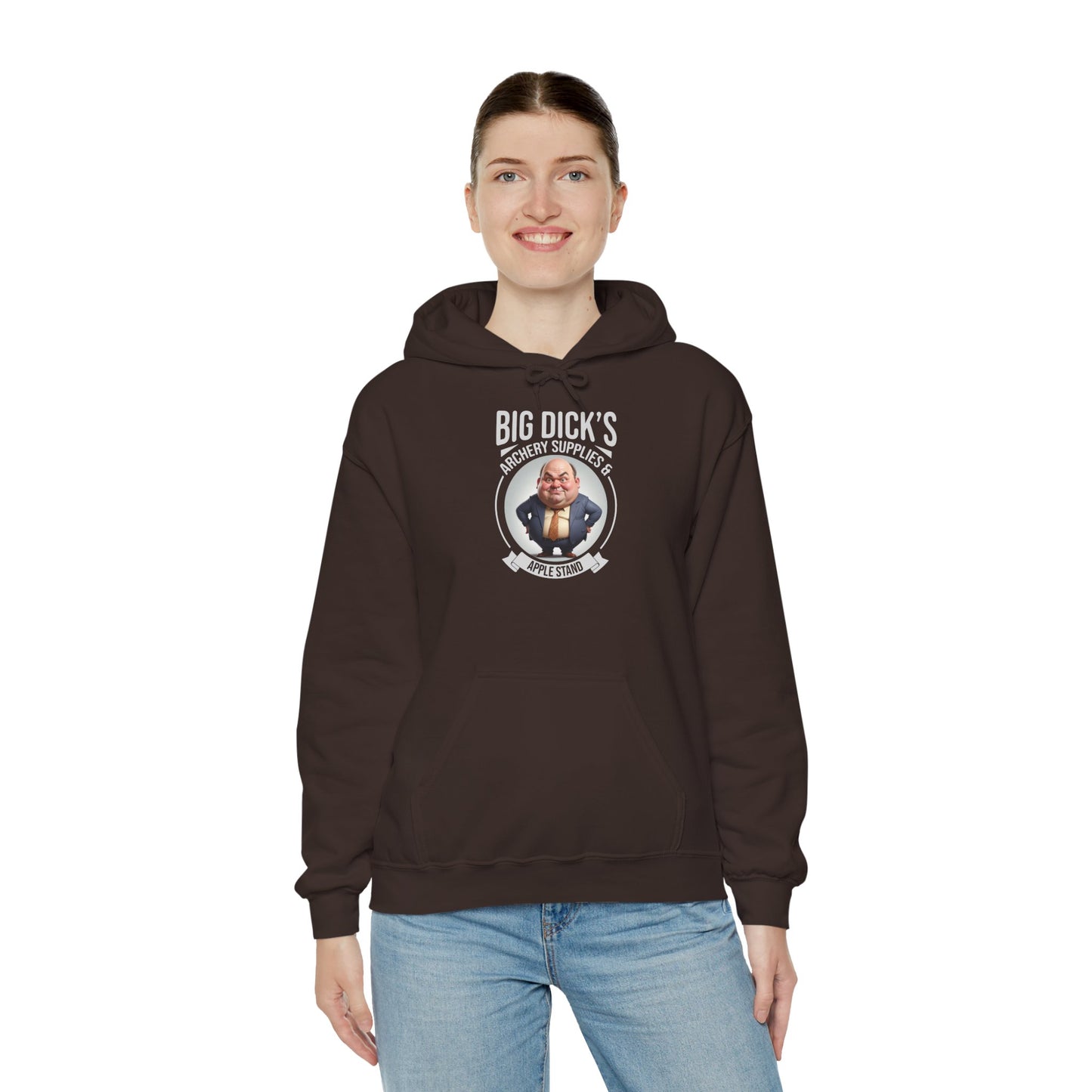Big Dick's Archery Supplies & Apple Stand Novelty Graphic Hoodie