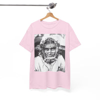 Vintage Baseball Catcher Portrait T-Shirt – Sports Tee