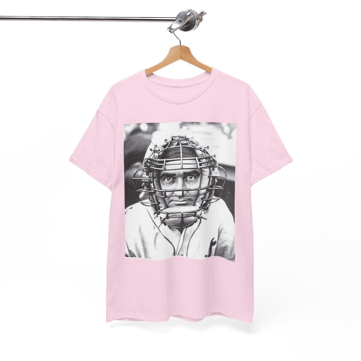 Vintage Baseball Catcher Portrait T-Shirt – Sports Tee