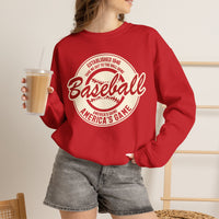 Vintage America's Game Sweatshirt - Classic Baseball Fan Crewneck