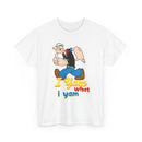 Retro Cartoon 'I Yam What I Yam' Graphic Tee