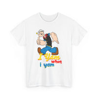 Retro Cartoon 'I Yam What I Yam' Graphic Tee