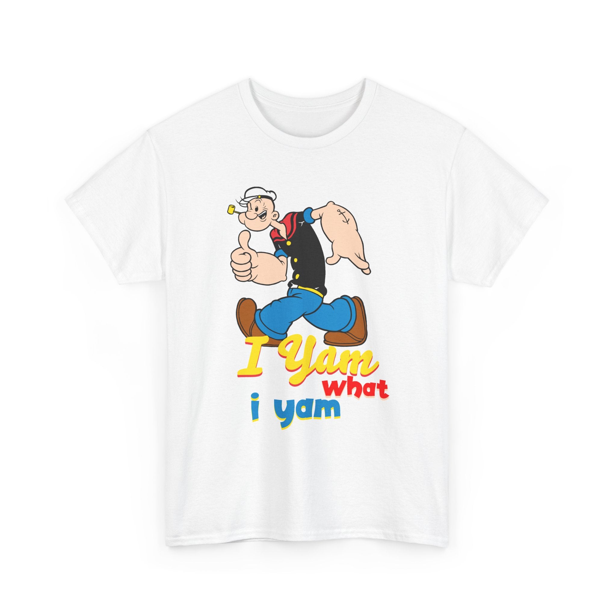 Retro Cartoon 'I Yam What I Yam' Graphic Tee